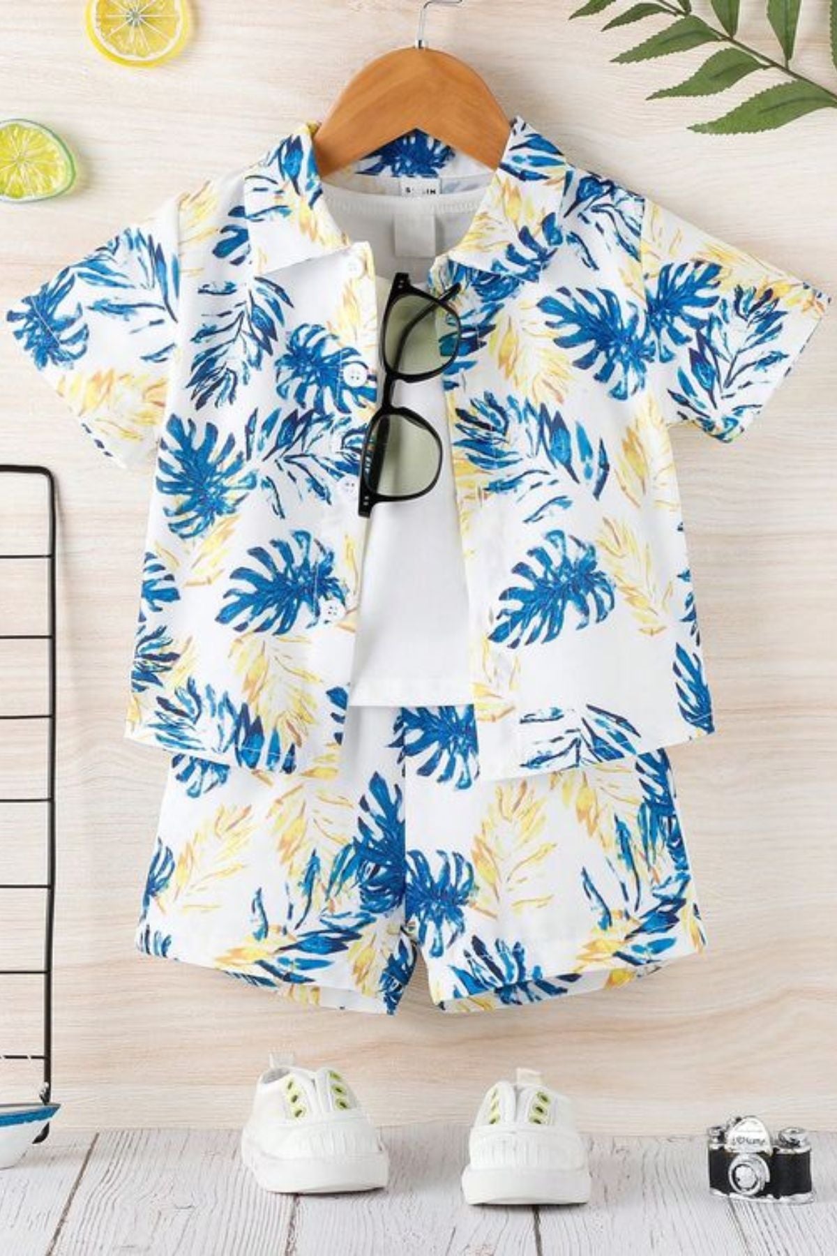 ARTISTIC PALM BOYS COORD SET