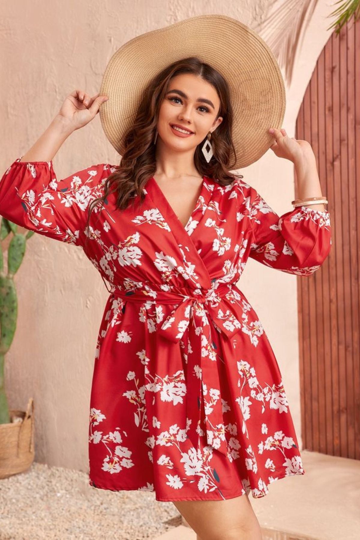 CRIMSON PETALS DRESS