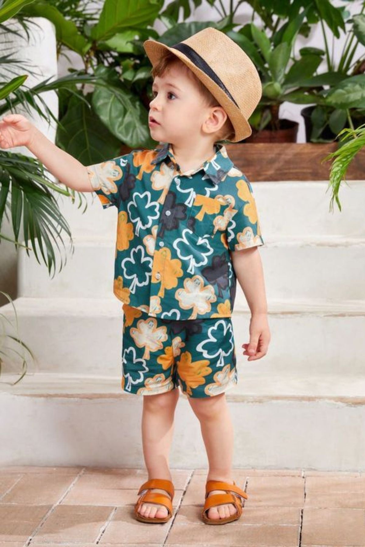 SUNLIT LEAVES BOYS COORD SET