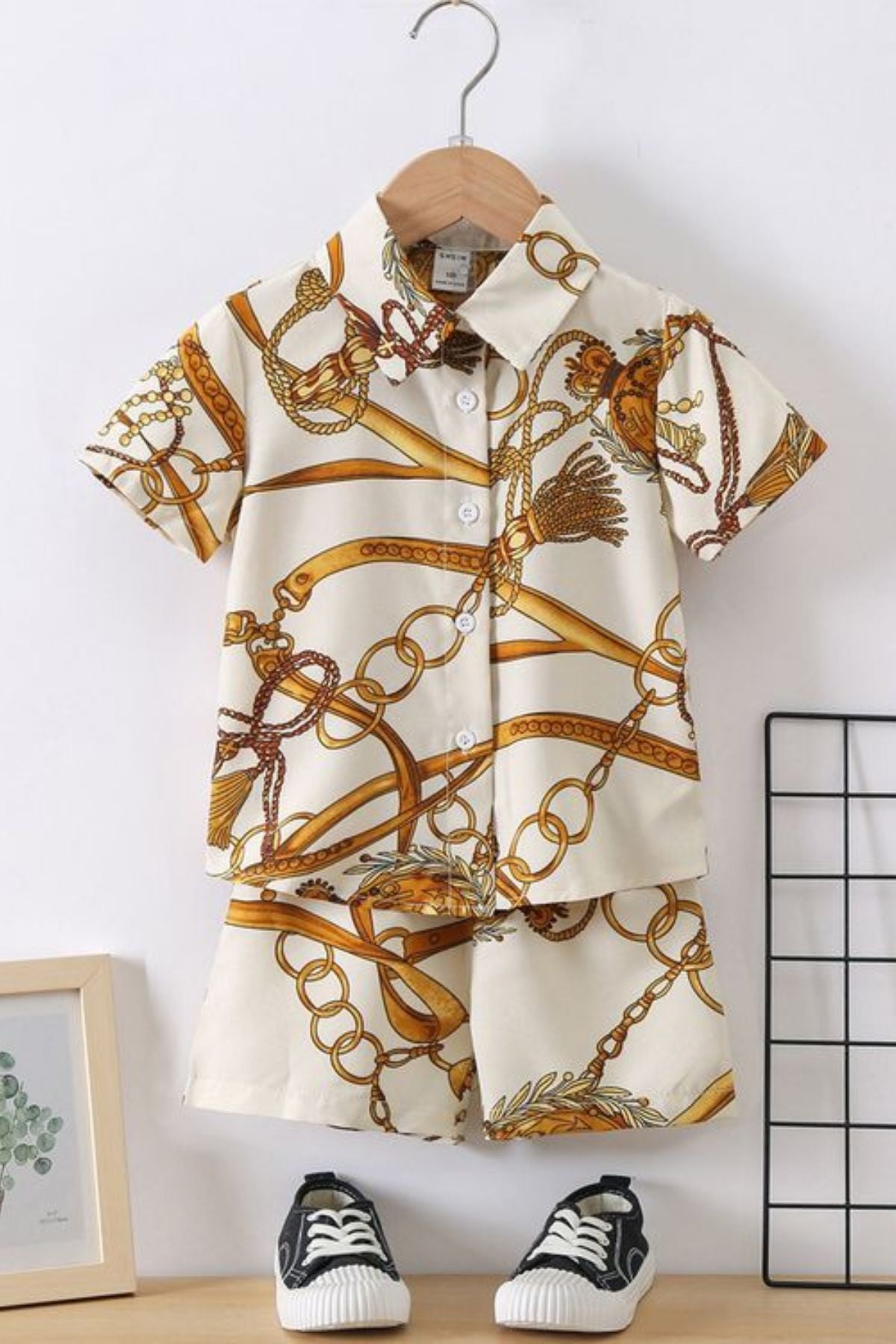 WHITE NEXUS BOYS COORD SET