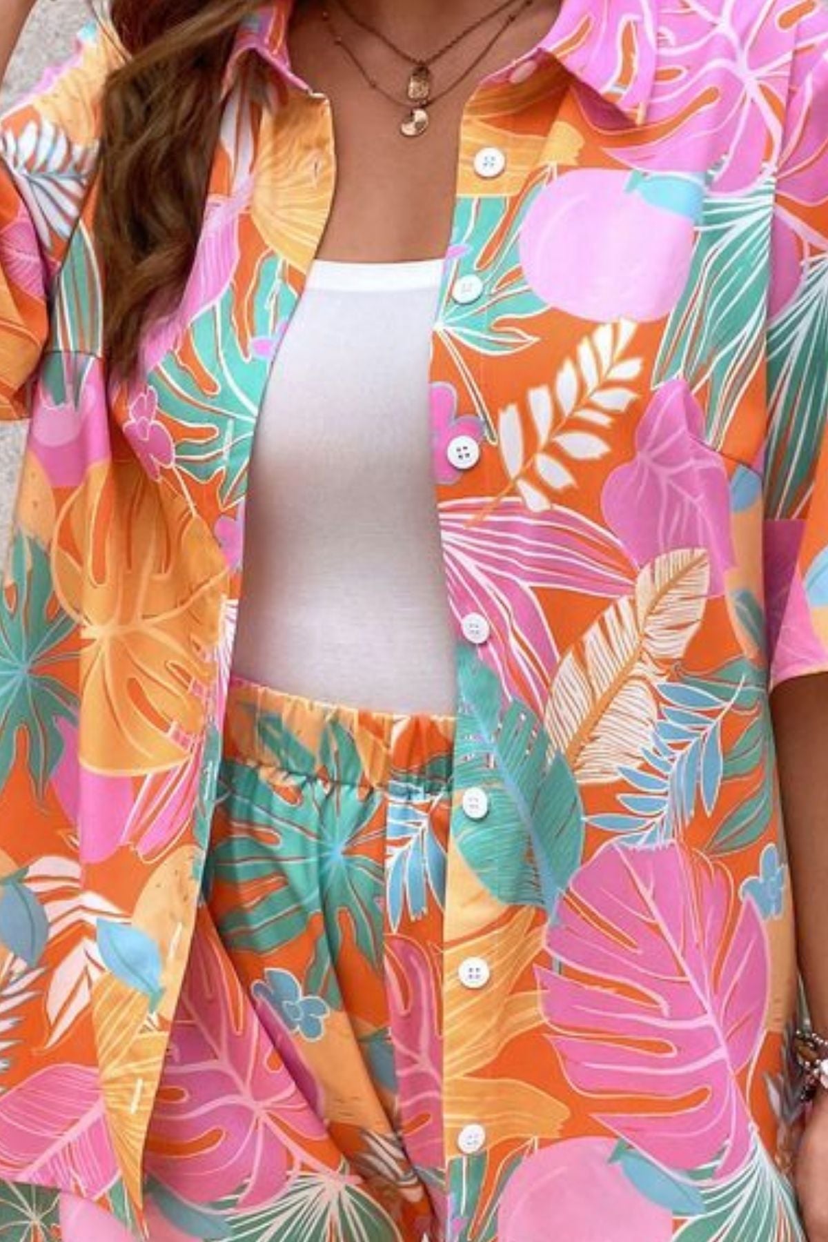 WHIMSY PALMS WOMEN COORDS SET