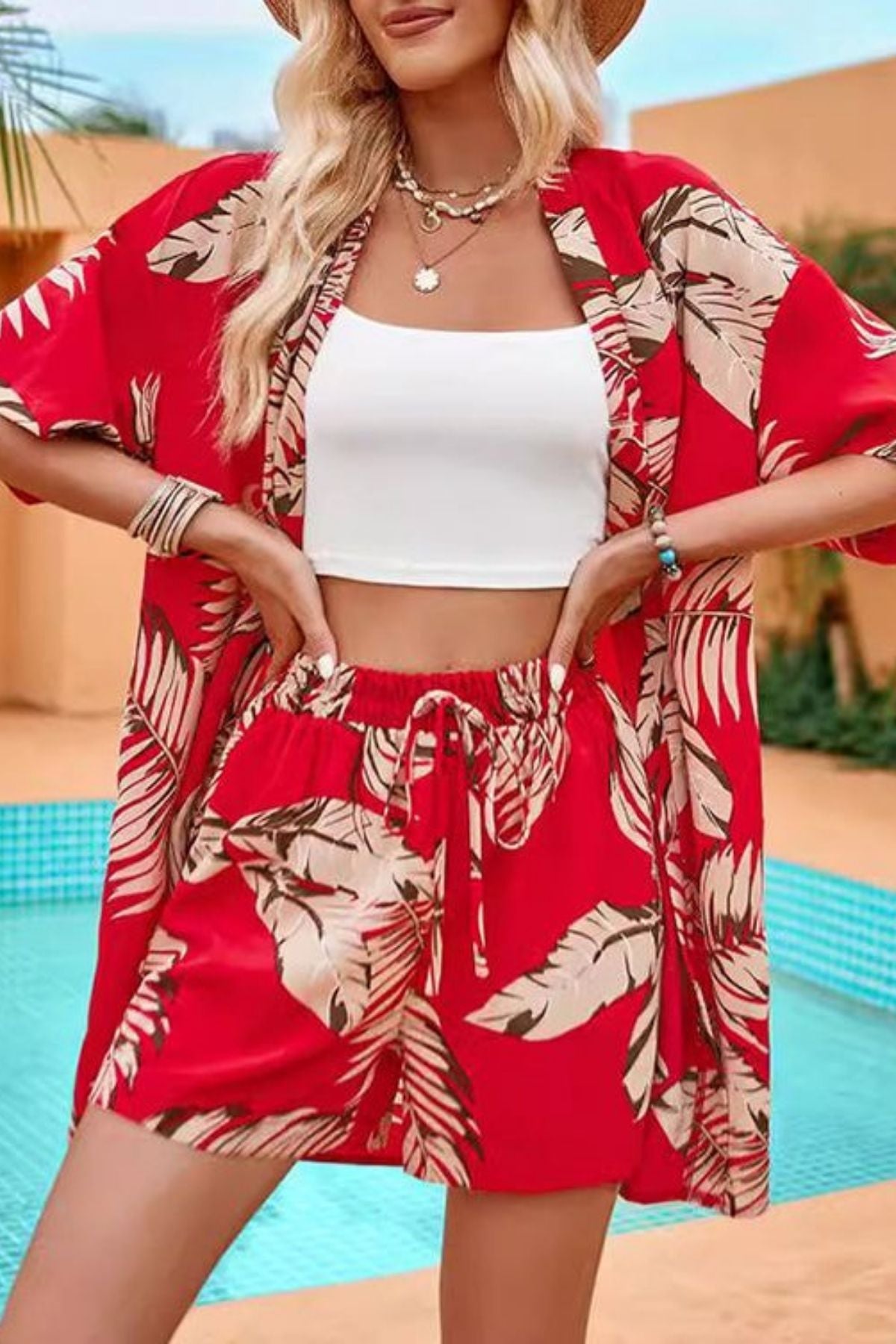 SCARLET GLOW WOMEN CO-ORDS SET