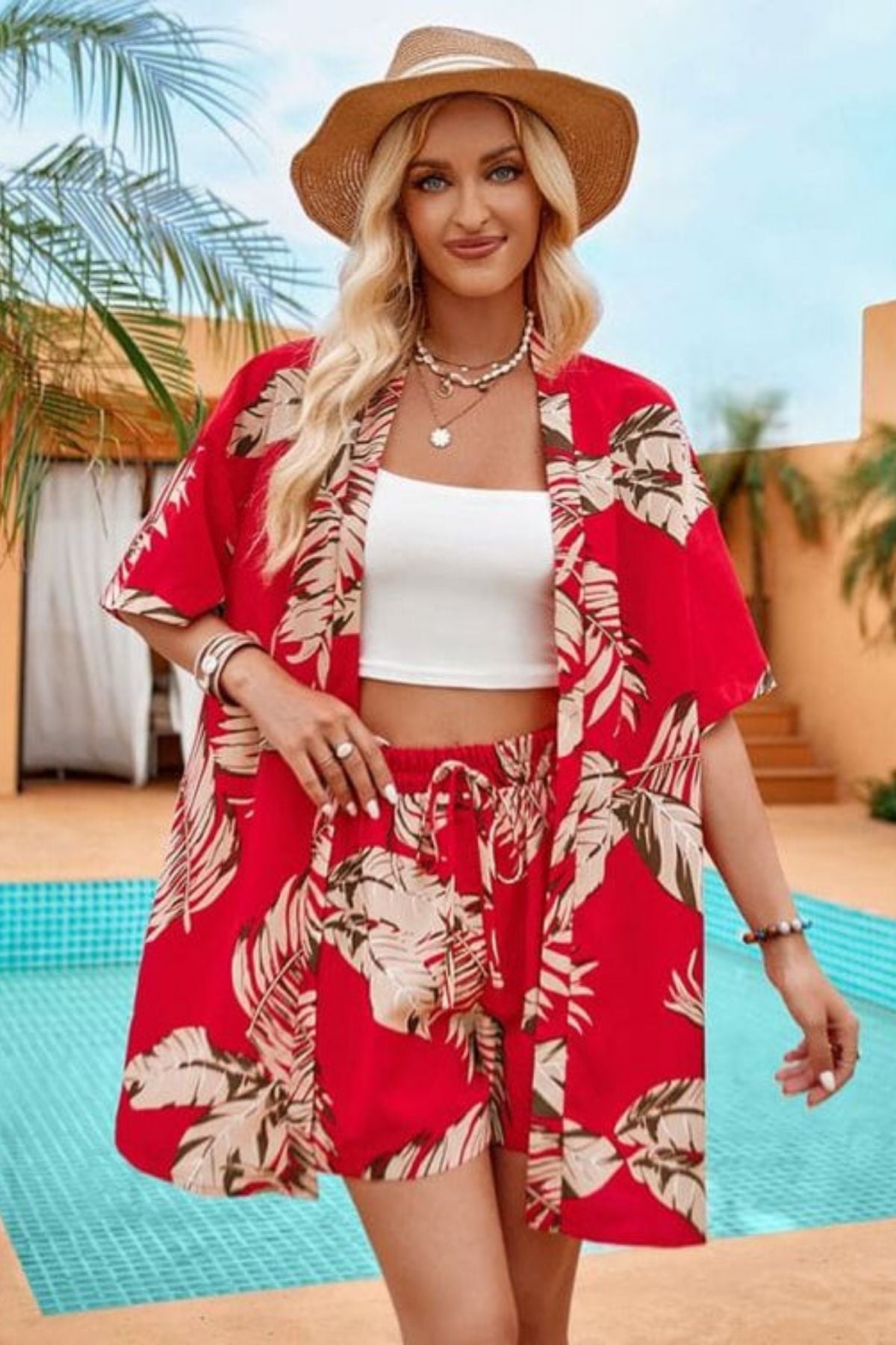 SCARLET GLOW WOMEN CO-ORDS SET