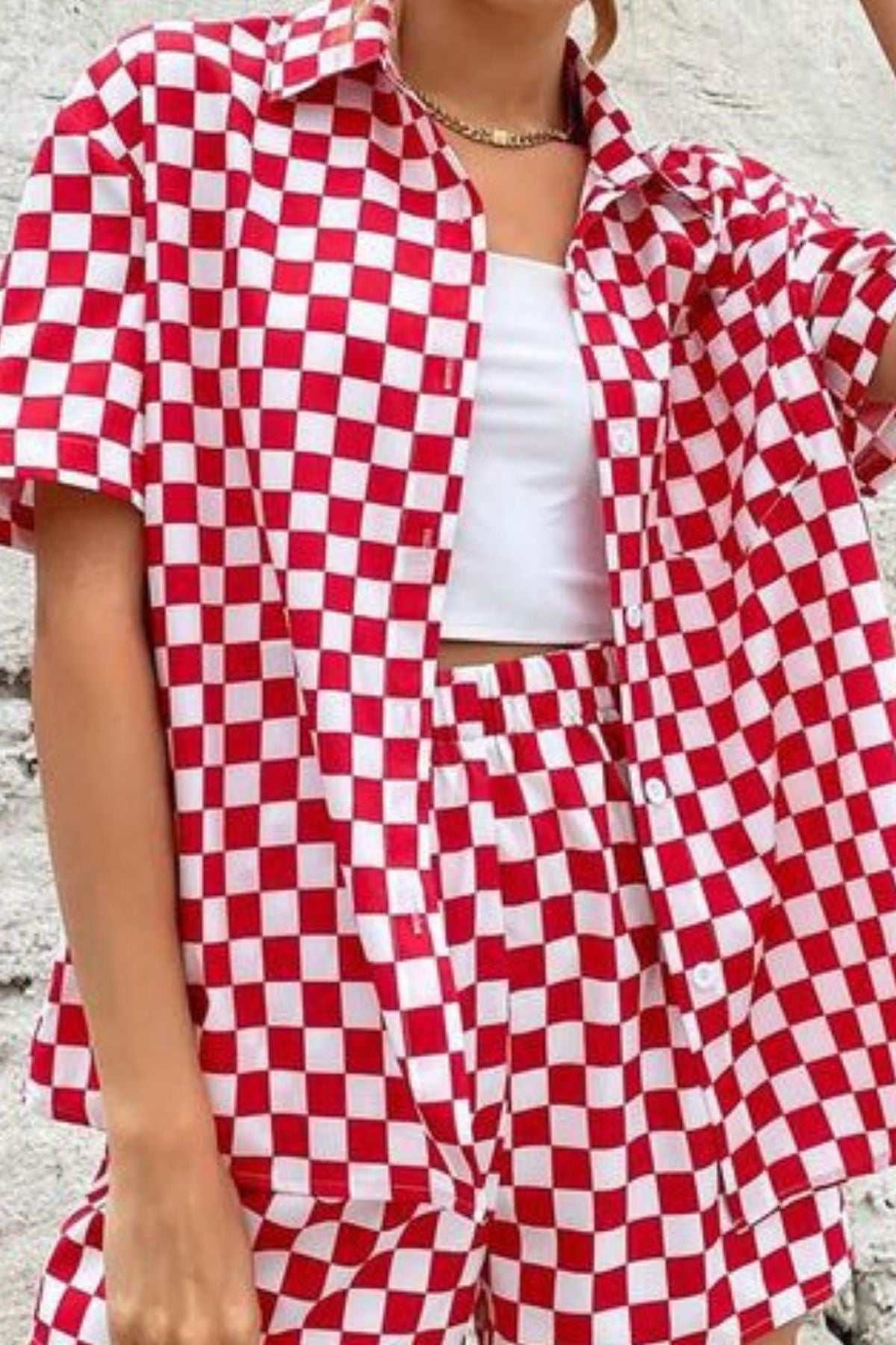 RUBY CHECKS WOMEN COORDS SET