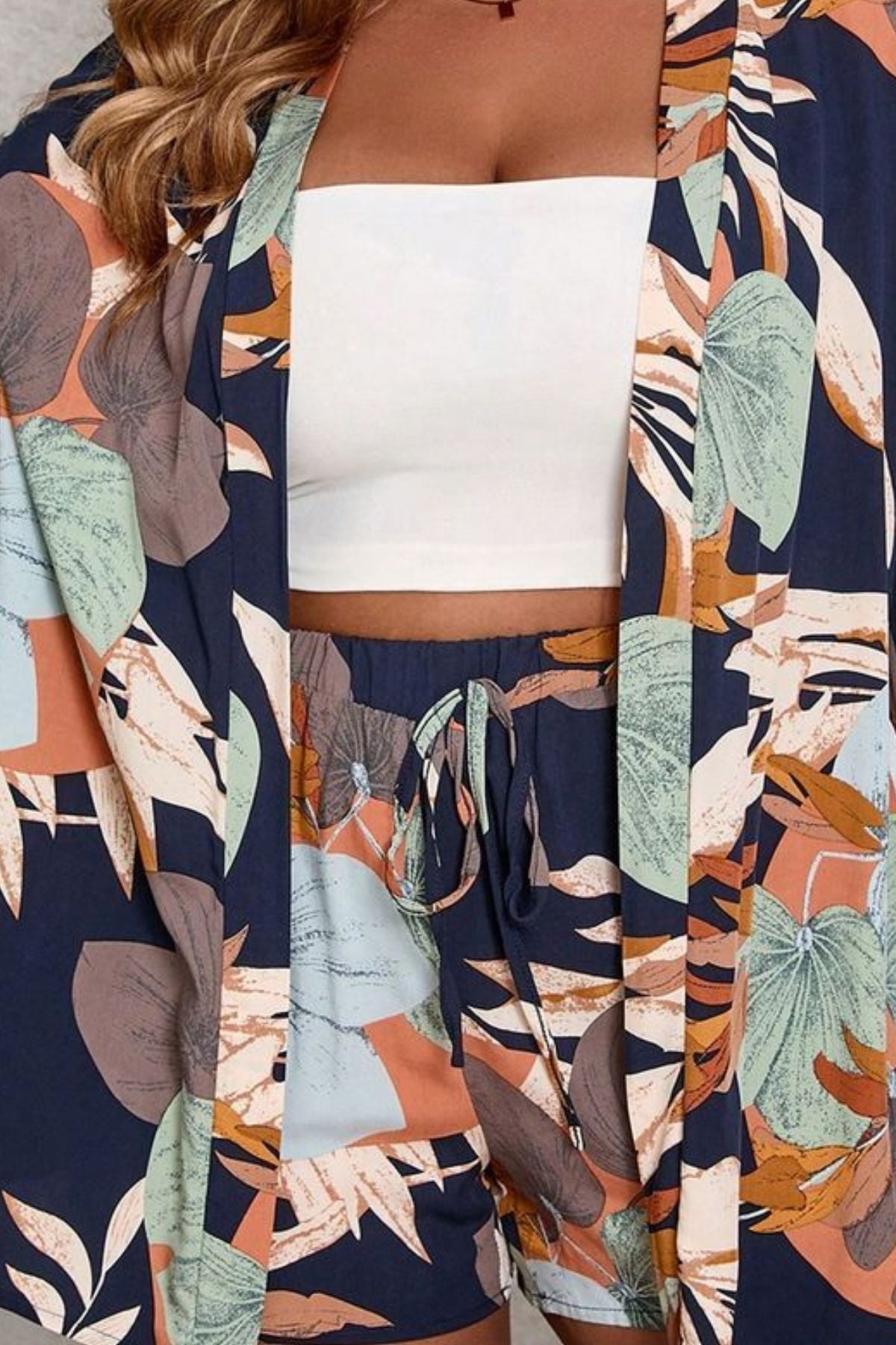 ABSTRACT GARDEN WOMEN CO-ORDS SET