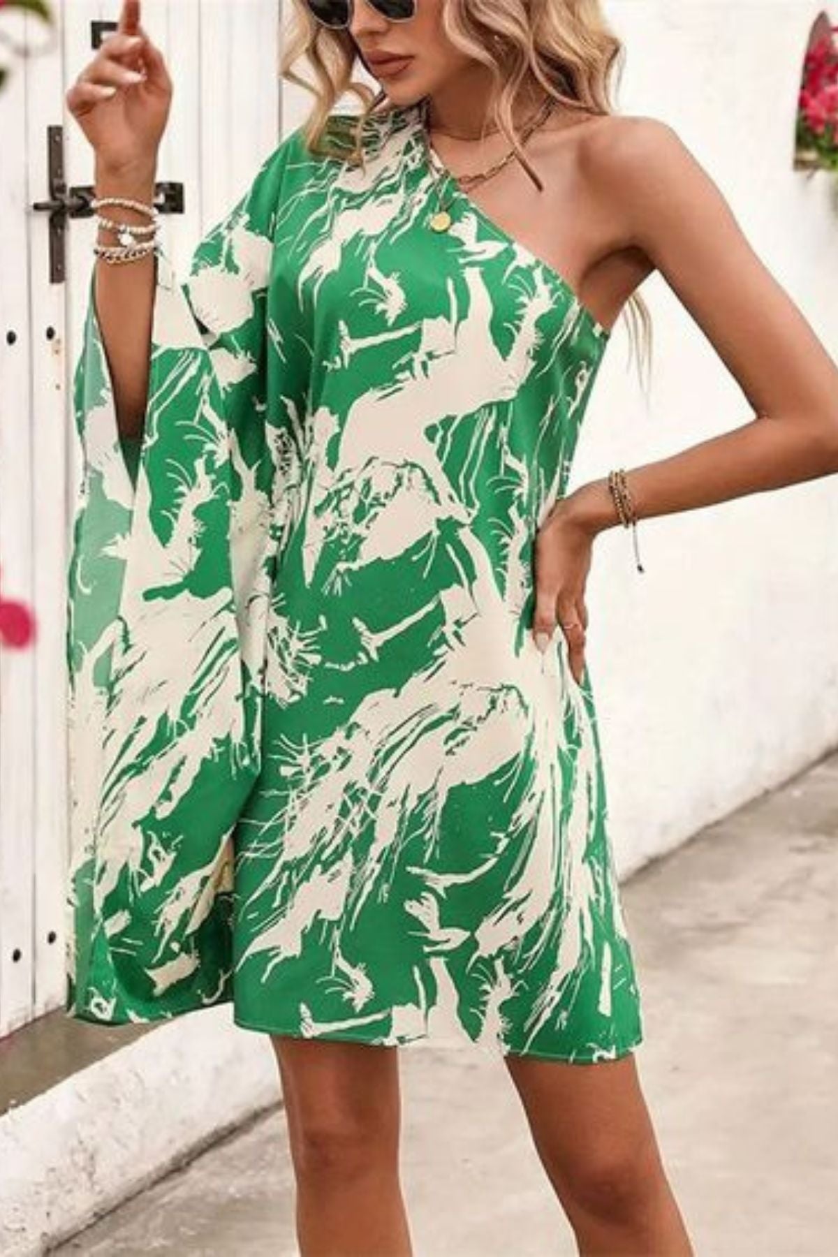 GEOMETRIC FLORALS WOMEN KAFTAN