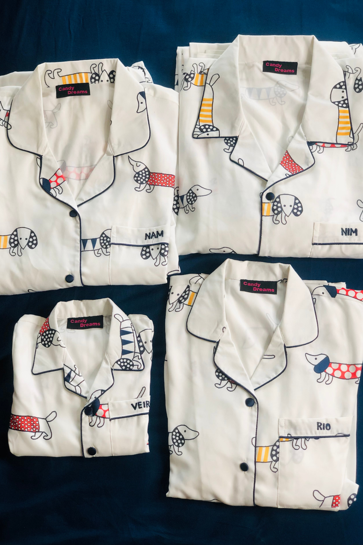 DOGGY SLUMBER  FAMILY NIGHTSUITS SET