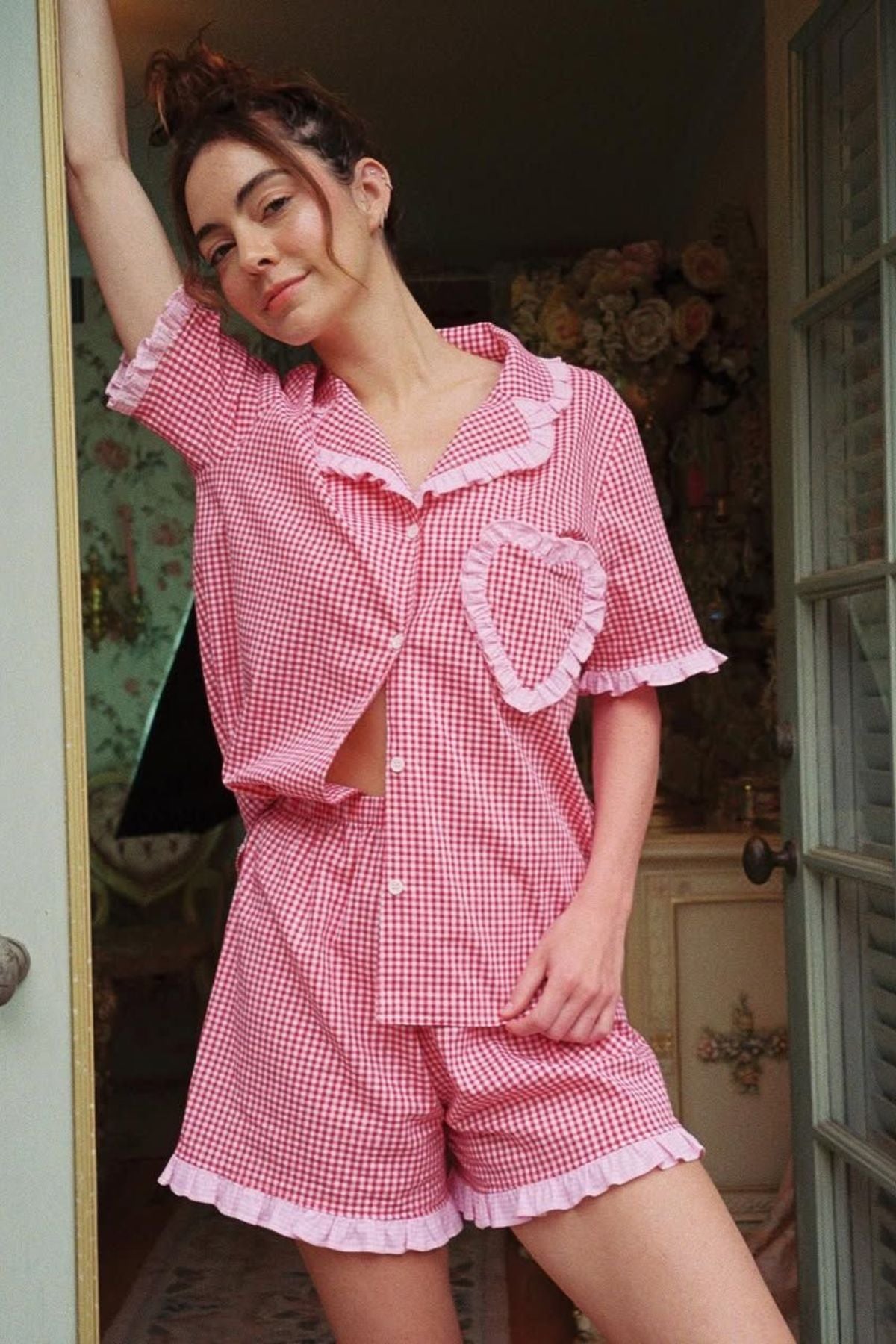 Candy Check Cozy WOMEN NIGHTSUIT SET