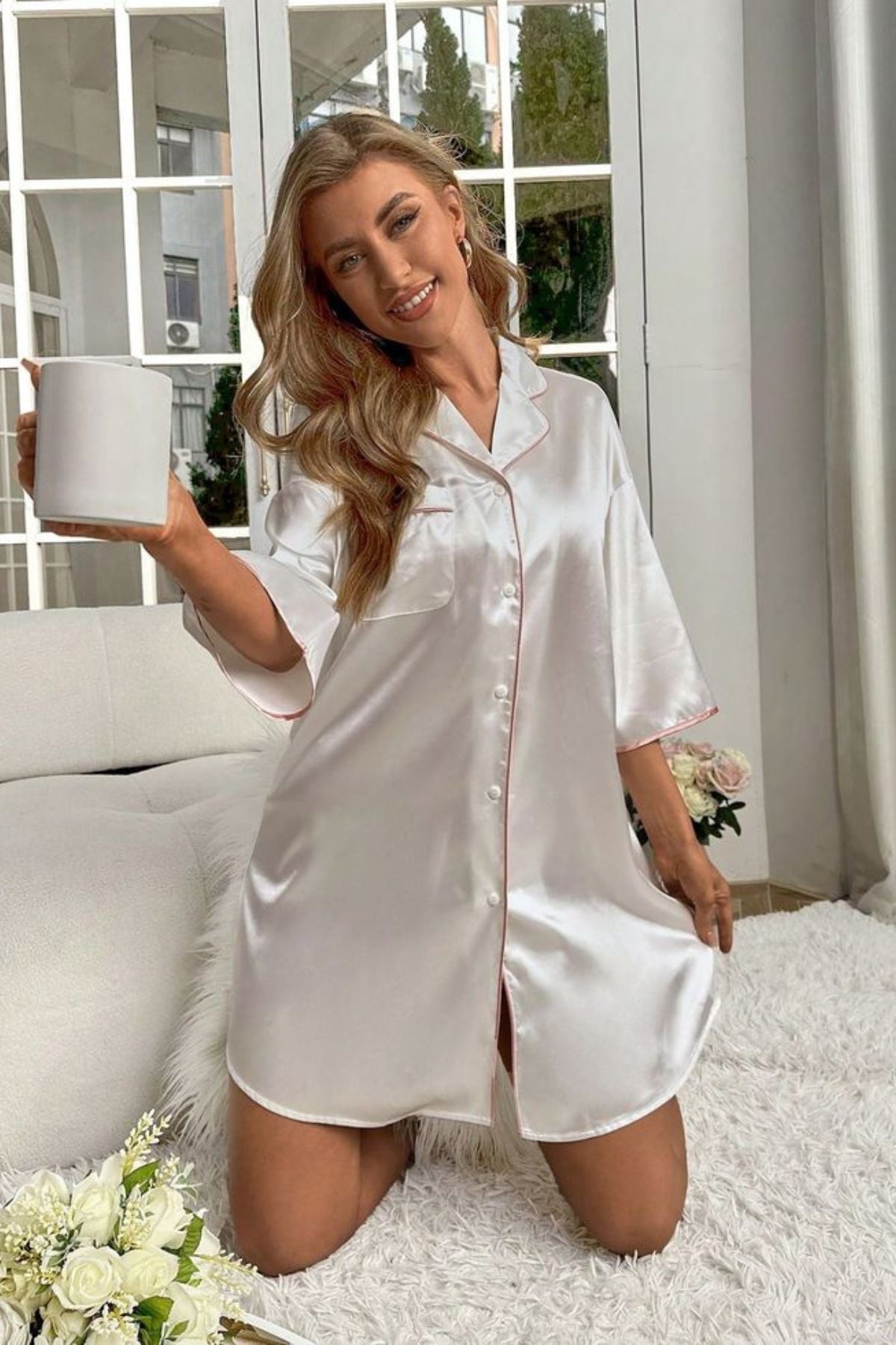 CRISP WHITE SHIRT DRESS