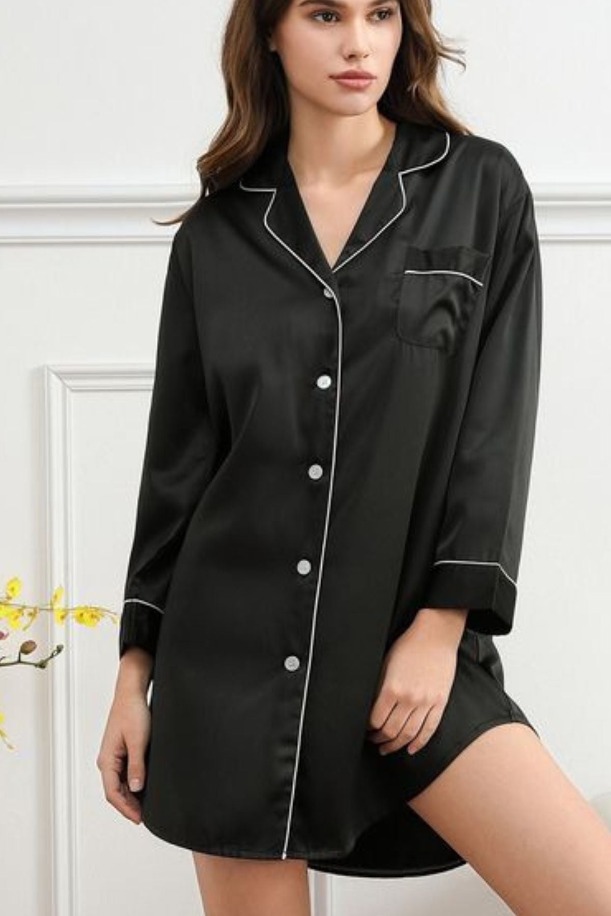 MIDNIGHT ECLIPSE SHIRT DRESS