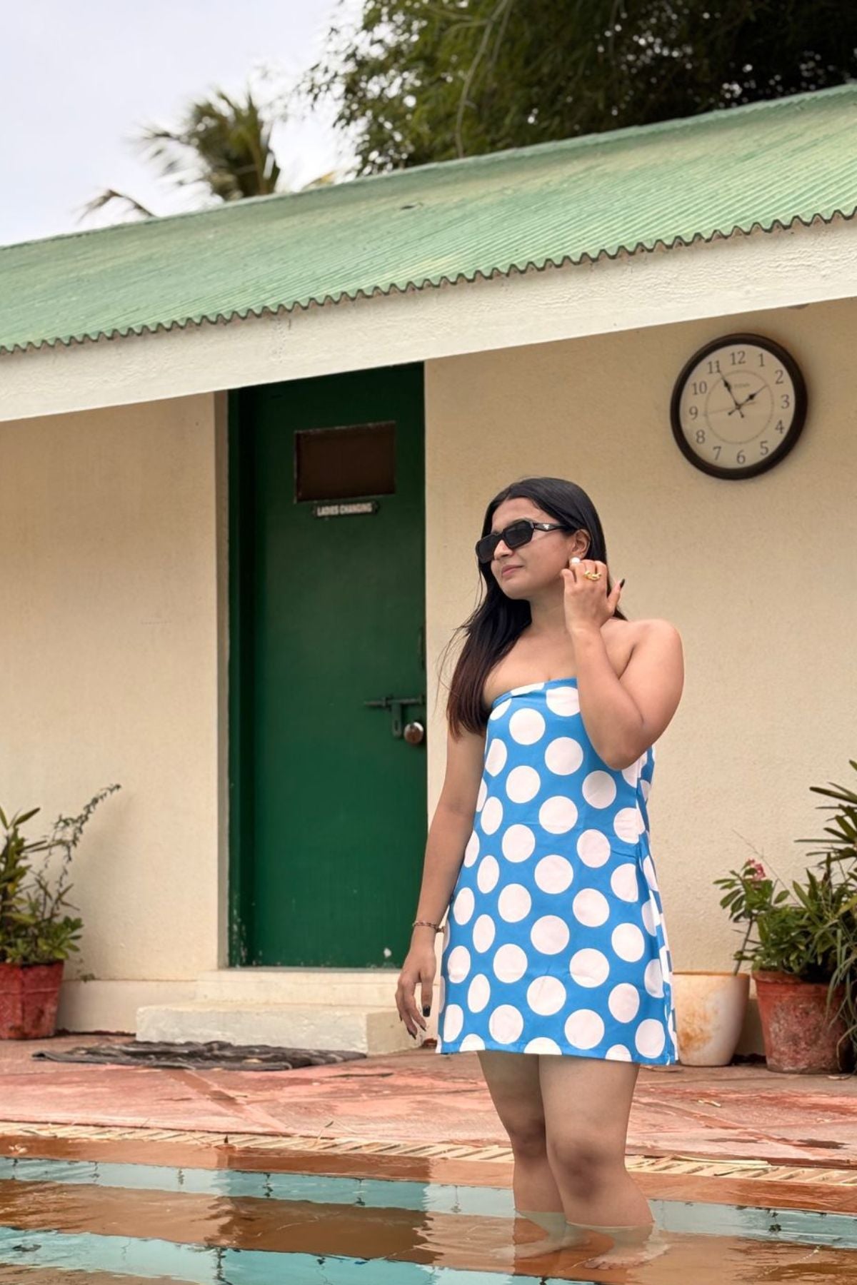 DOT CHEMISTRY WOMEN TUBE DRESS