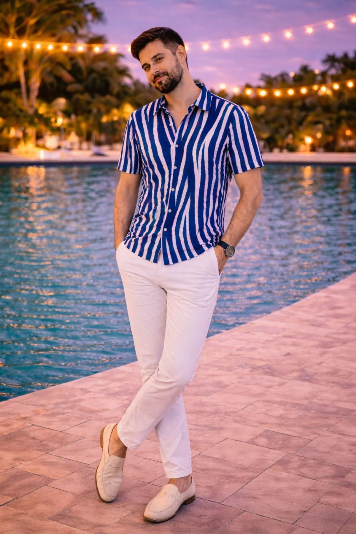 Sapphire Splash Men Shirt