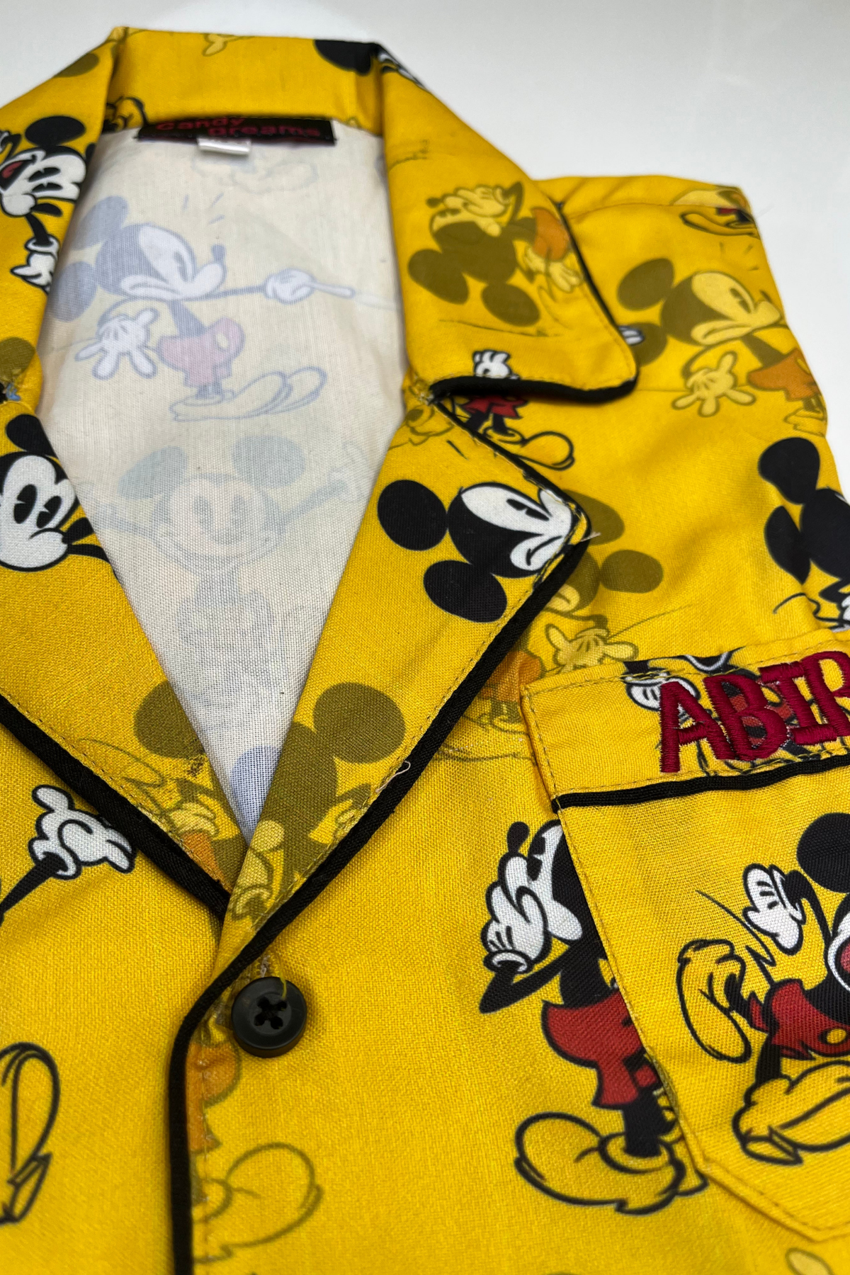 YELLOW MOUSEY FAMILY NIGHTSUITS SET