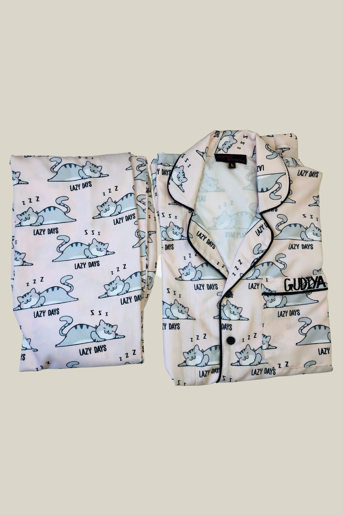 SILLY CATS KIDS NIGHTSUITS SET