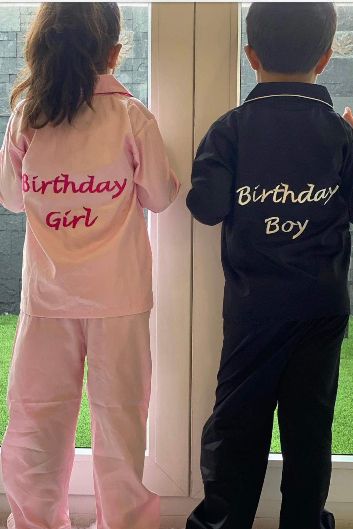 PINK BLACK KIDS NIGHTSUITS SET