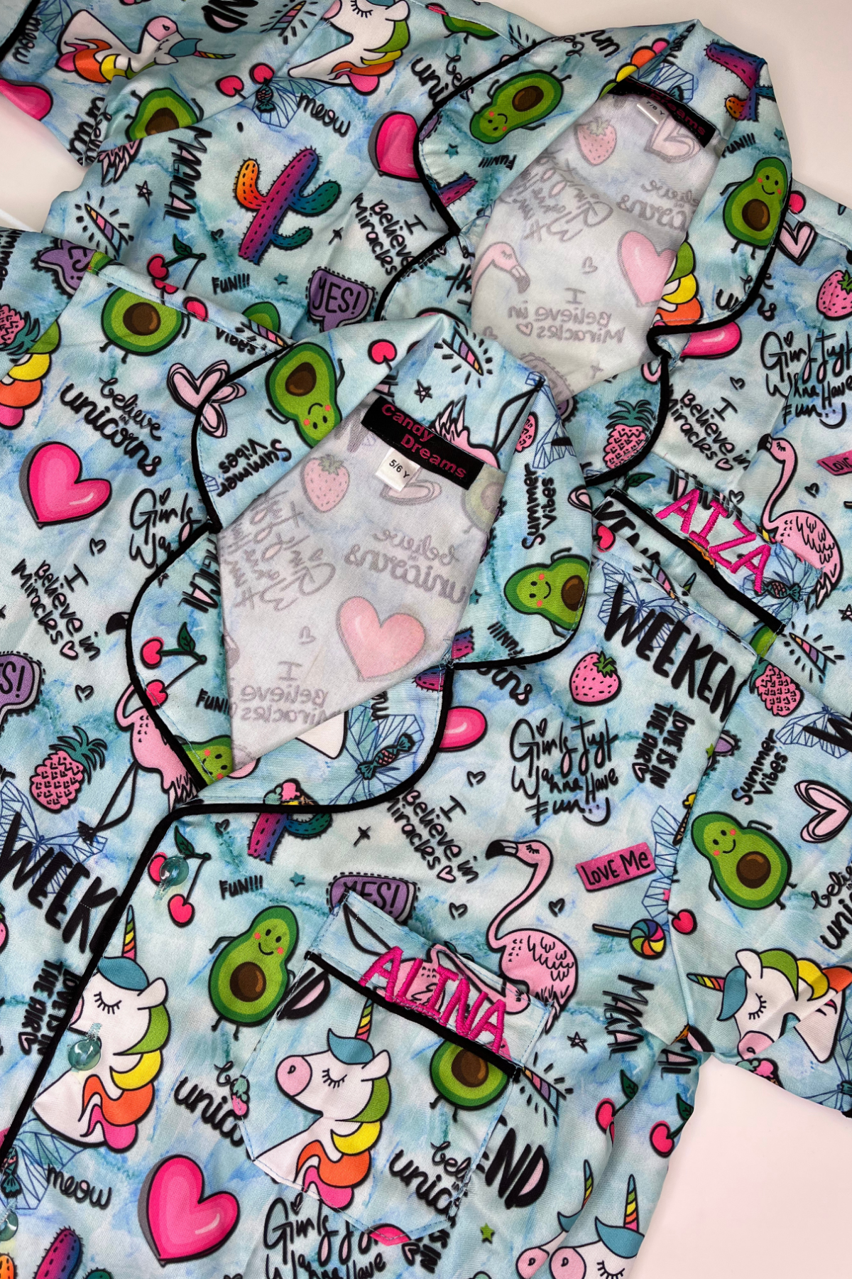 AVOCADO DREAMS KIDS NIGHTSUITS SET