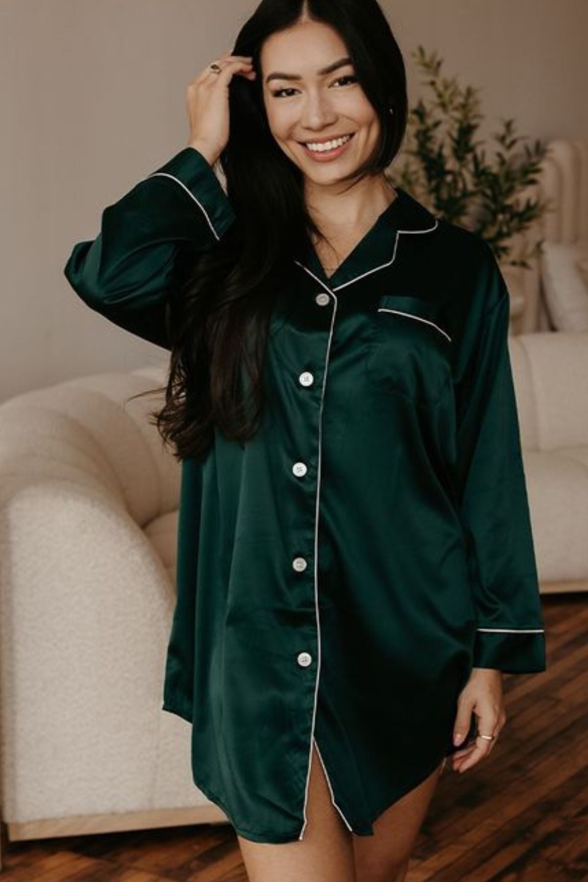 TROPICAL TWILIGHT SHIRT DRESS