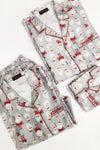 SILVER SANTA GIRL NIGHTSUIT SET