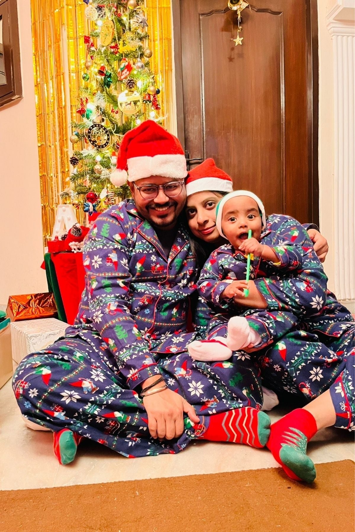 SANTA CLAUS FAMILY  NIGHTSUIT SET