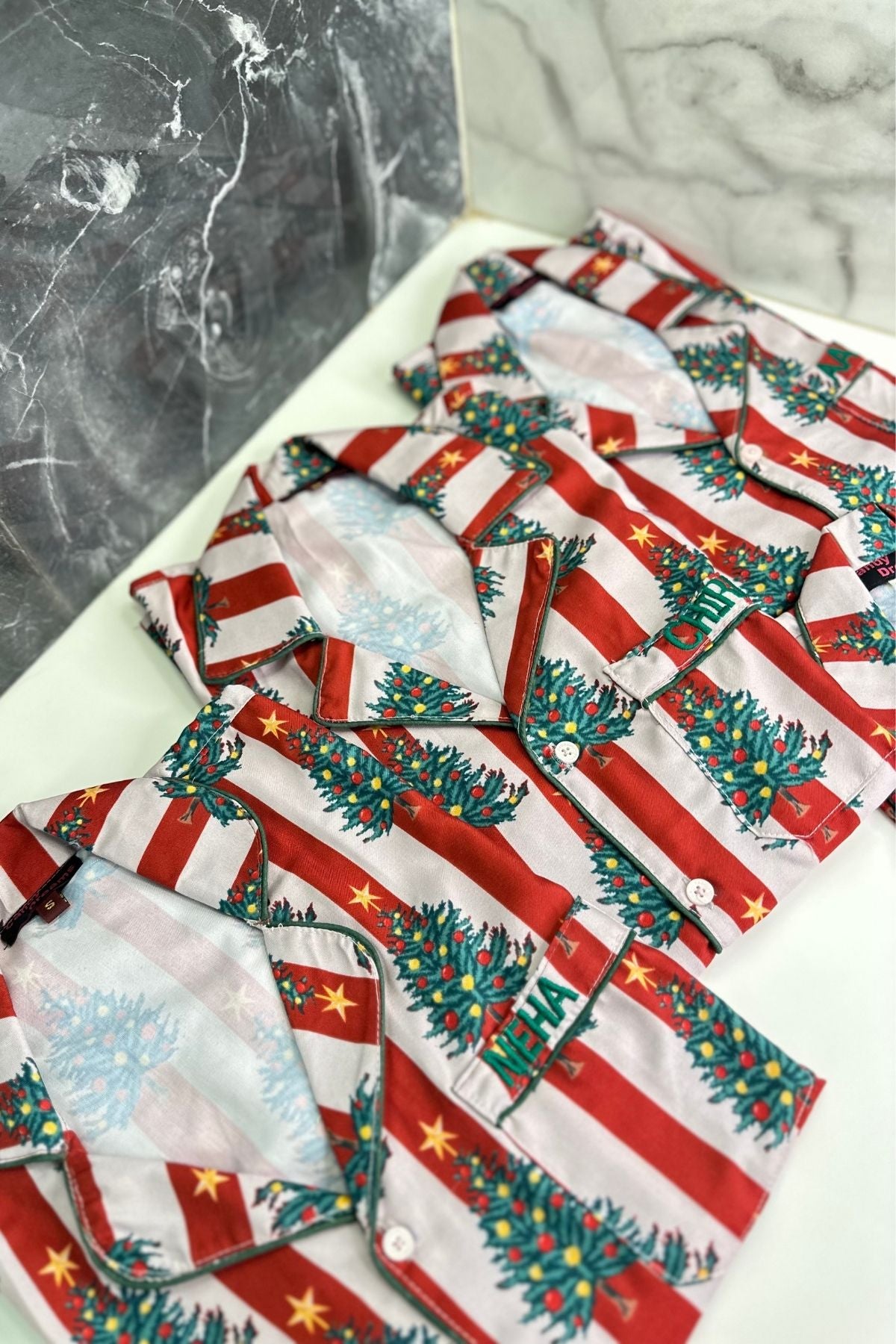 FRASER FIR TREE BOY  NIGHTSUIT SET