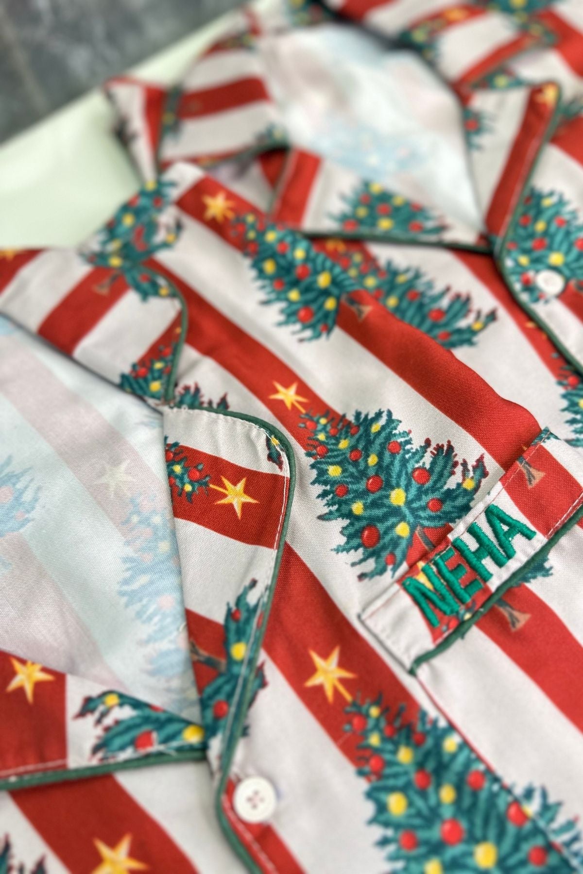 FRASER FIR TREE BOY  NIGHTSUIT SET