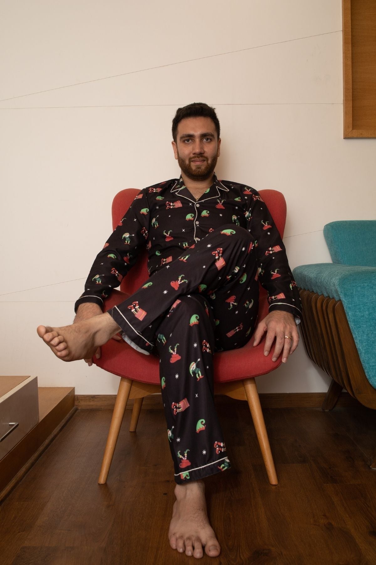 HOLLY JOLLY  FAMILY NIGHTSUITS SET