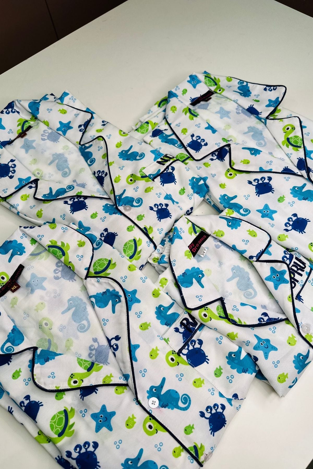 CRABTASTIC FAMILY NIGHTSUITS SET