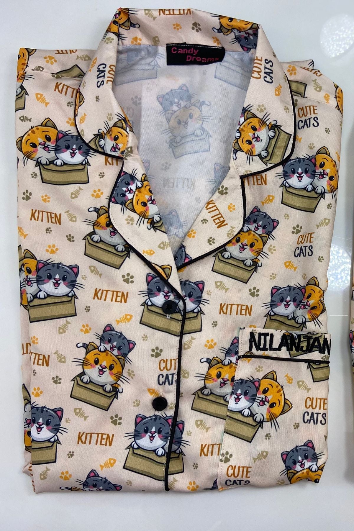 PURRFECT KITTEN FAMILY NIGHTSUITS SET