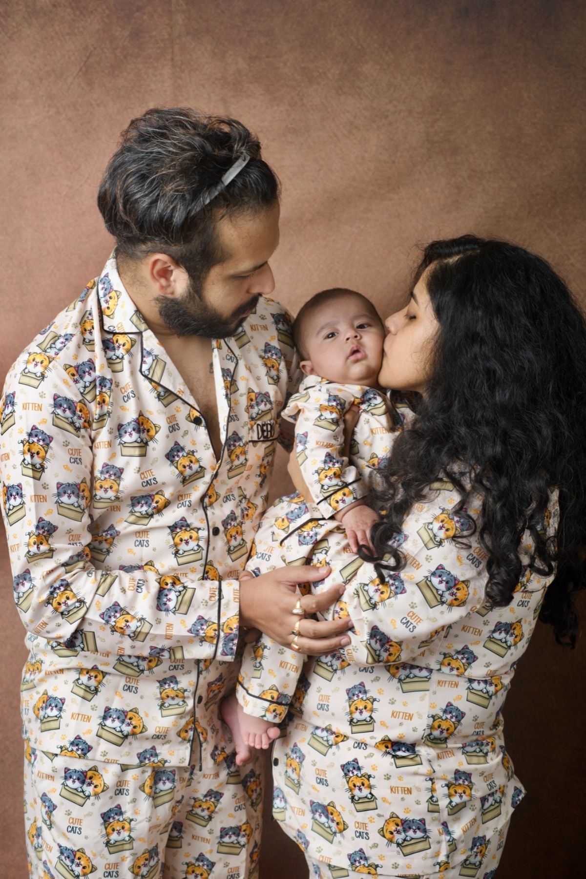 PURRFECT KITTEN FAMILY NIGHTSUITS SET