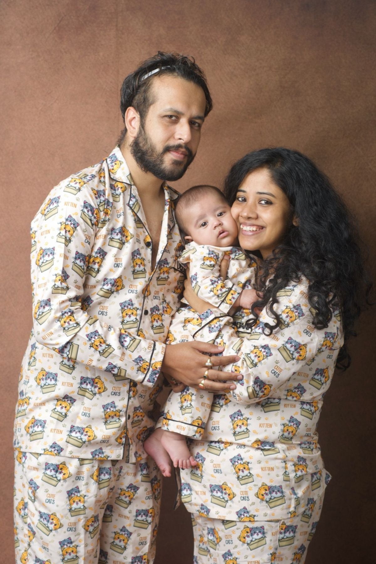 PURRFECT KITTEN FAMILY NIGHTSUITS SET