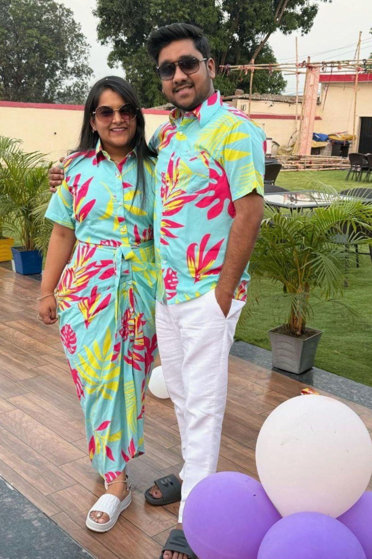 NEON PALM CUATRO COUPLE SET