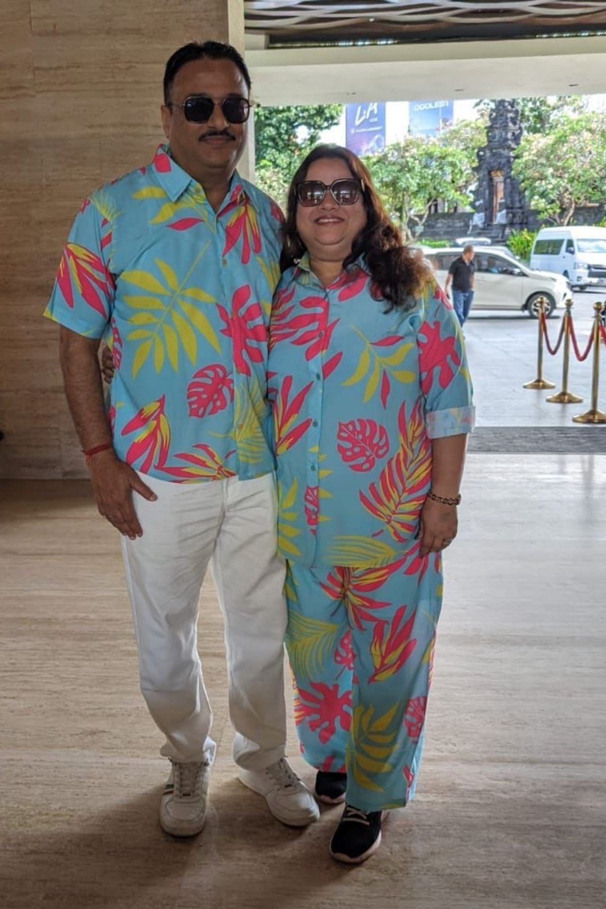 NEON PALM DOS COUPLE SET