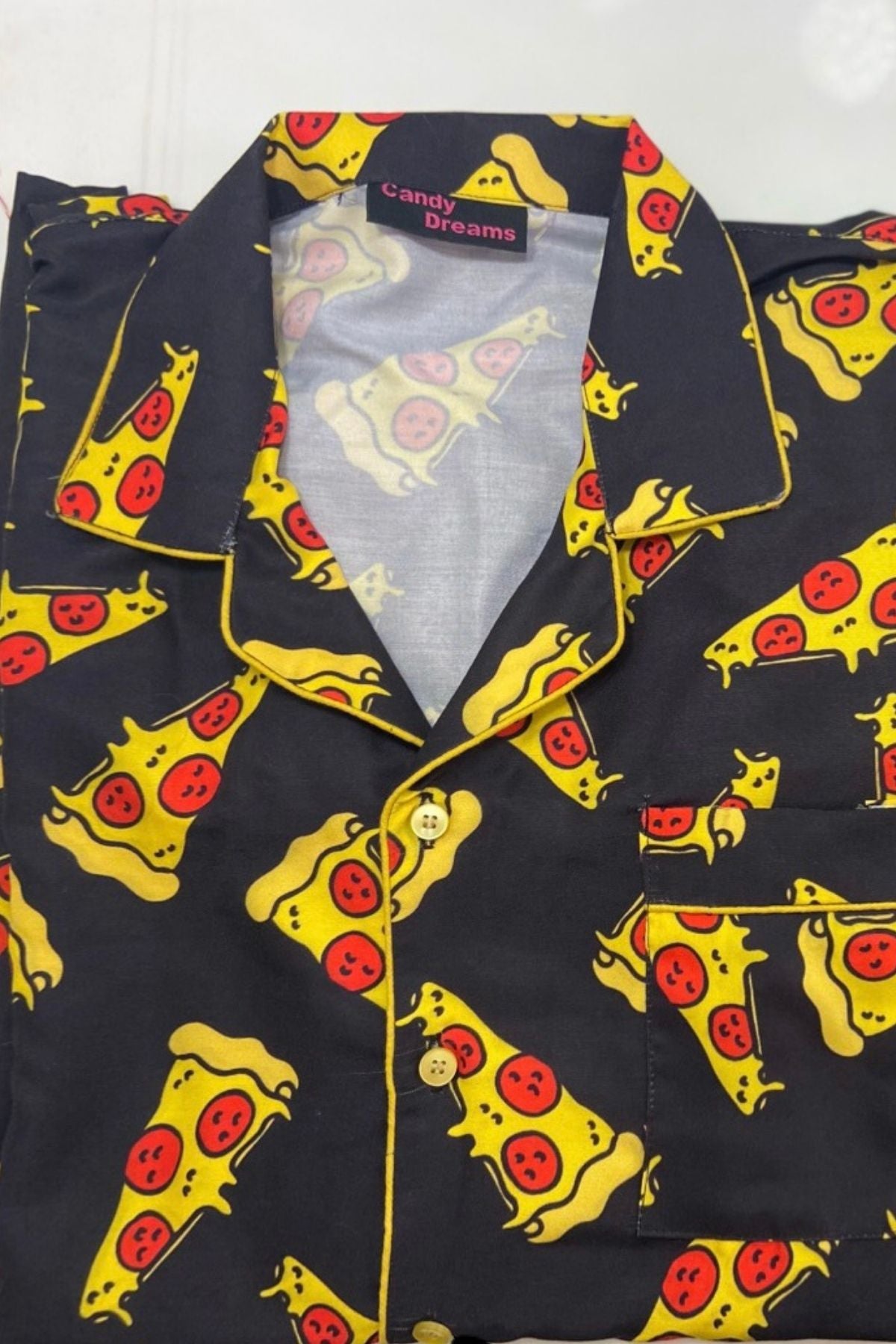 PIZZA DELIGHT MEN  NIGHTSUITS SET