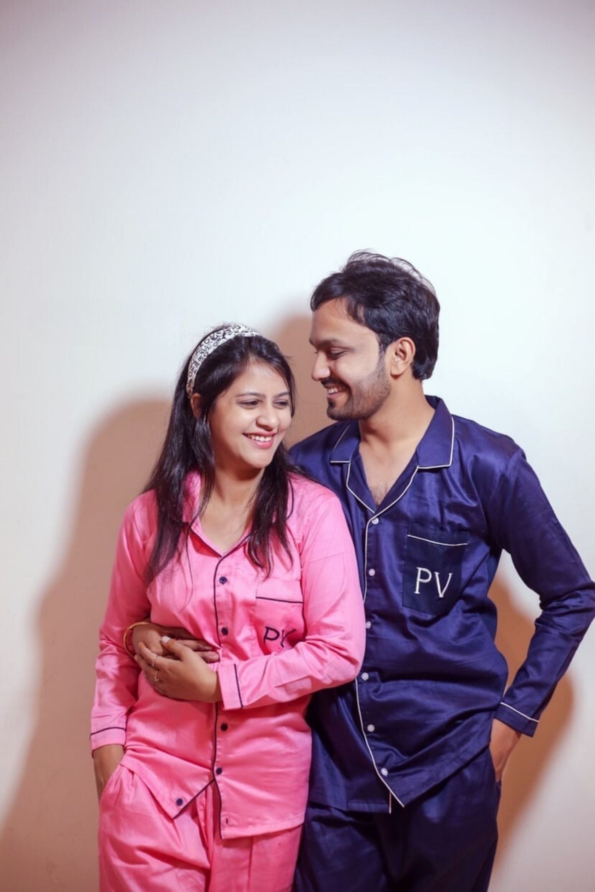 SERENE BLUSH COUPLE NIGHTSUITS SET