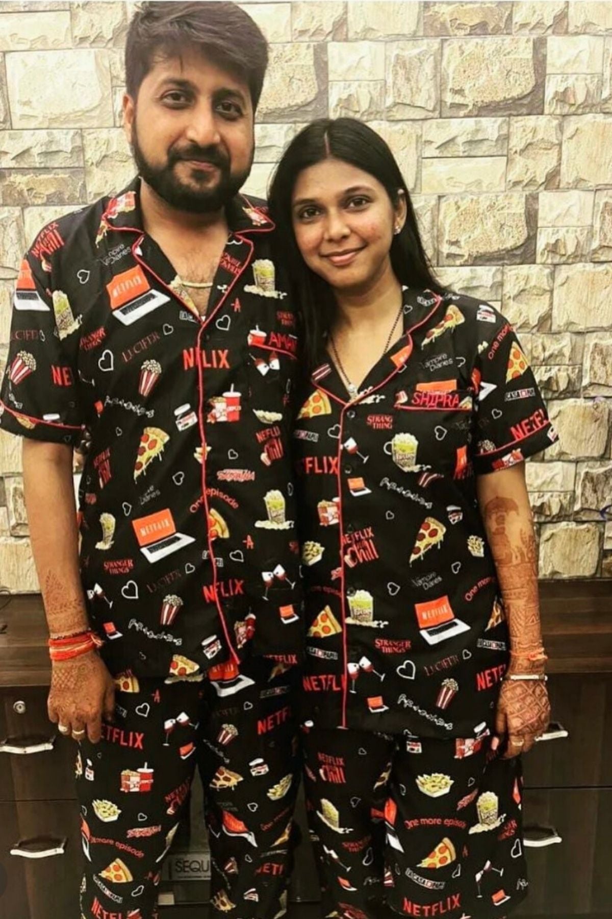 FILM FANATIC COUPLE NIGHTSUITS SET