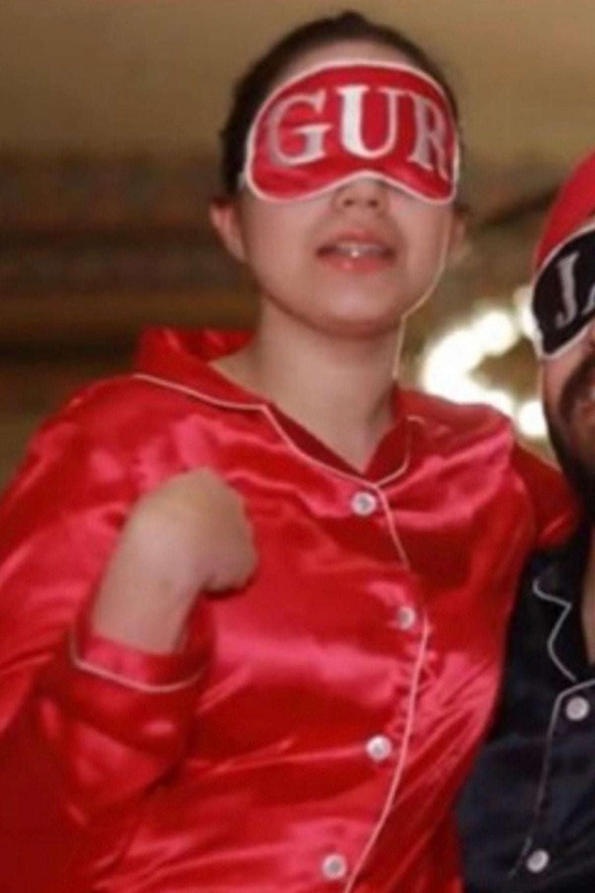 CLASSIC RED BLACK COUPLE NIGHTSUITS SET