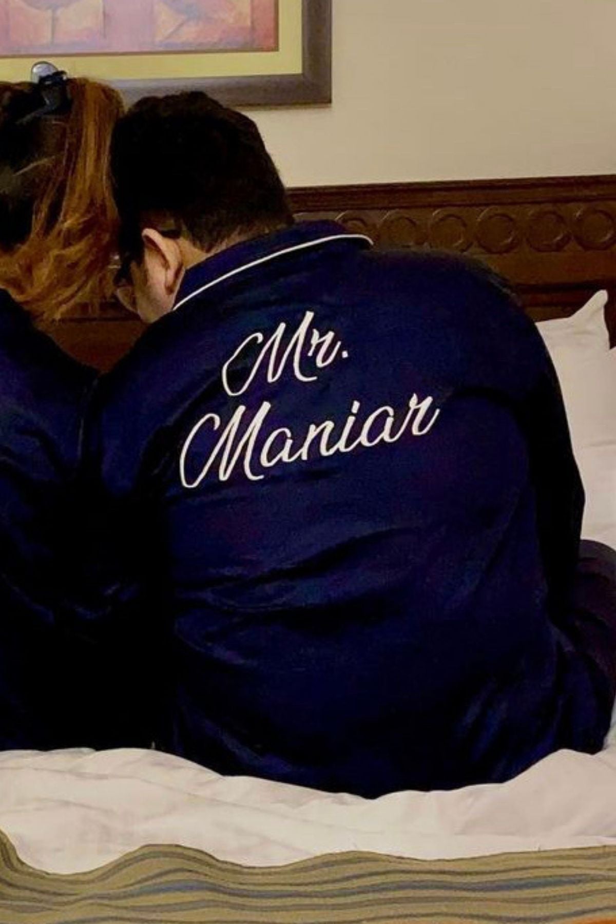 PRUSSIAN BLUE COUPLE NIGHTSUITS  SET