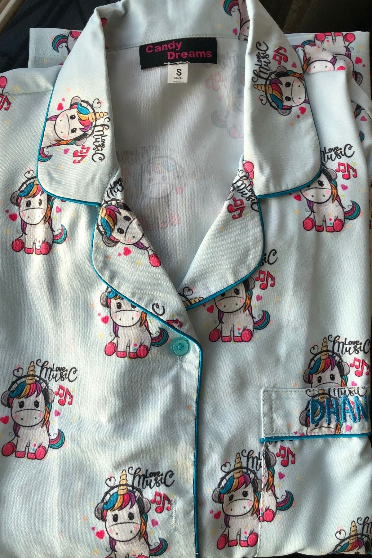 CANDY UNICORN WOMEN NIGHTSUITS SET